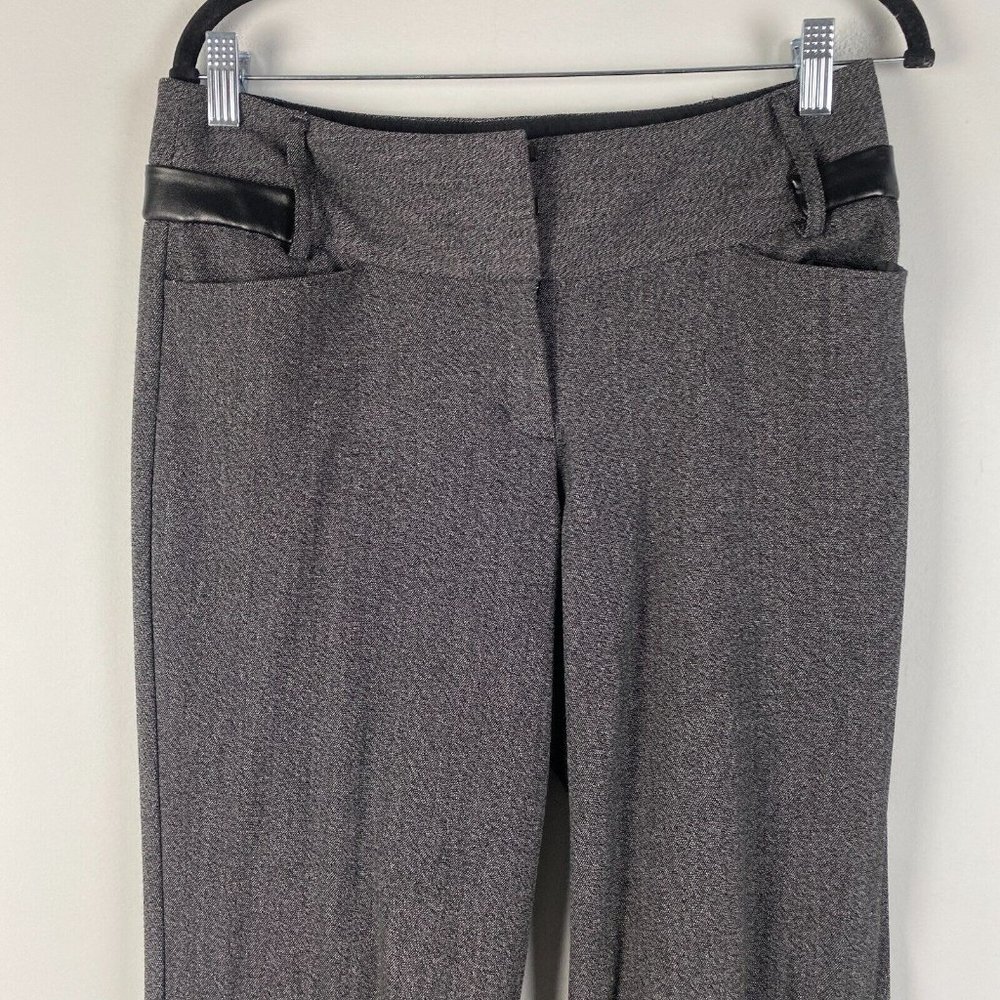 Express Editor Gray Boot Leg Pants Size 4 Gray Mi… - image 2